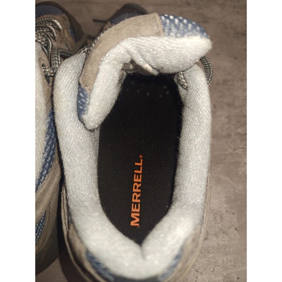 Merrell Moab Ventilator Hiking Shoes Womens 7.5 Low Top Vibram Smoke Grey - Picture 5 of 9